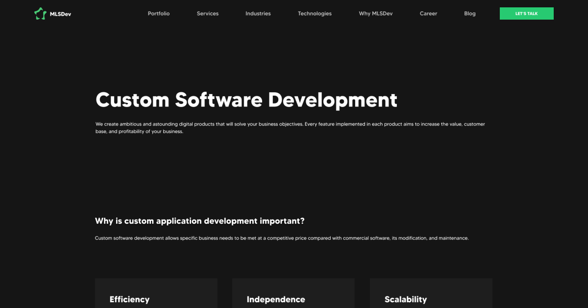 Custom Software Development